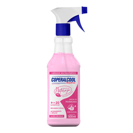 Limpador coperalcool bacfree 500ml jardim harmonia