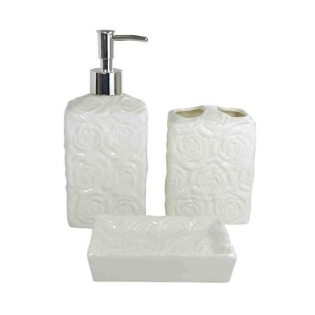 KIT BANHEIRO 3 PCS CERAMICA PRB01007