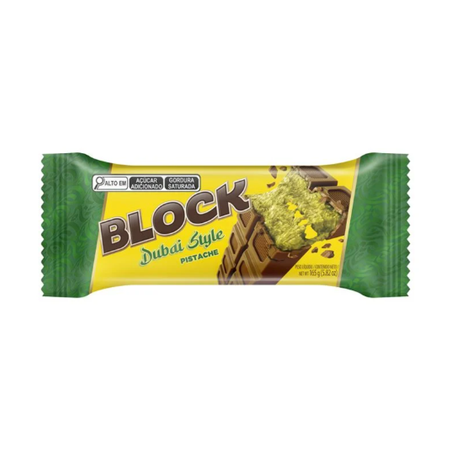 CHOCOLATE ARCOR BLOCK CHOCOLAT PISTACHE 165G