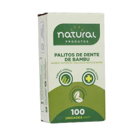 Palito dental natural bambu 100un 360-34