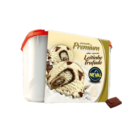 Sorvete Neval Specialita 1,5lt Leitinho Trufado