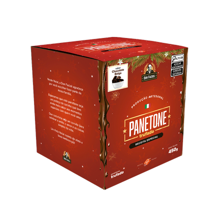 Panetone Gotas 450g Trufado Chocolate Belga