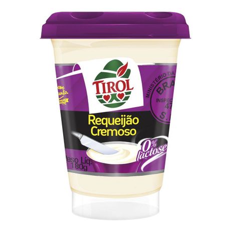 REQUEIJAO TIROL CREMOSO ZER LACT 180G