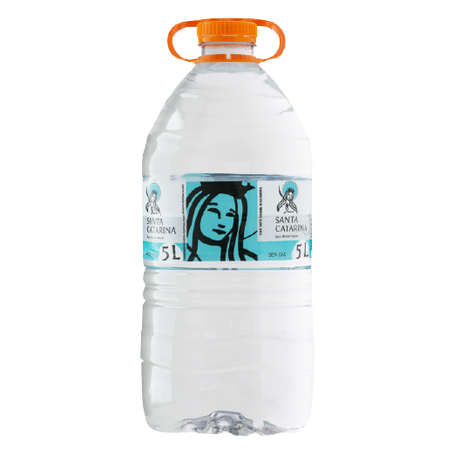 ÁGUA MINERAL NATURAL SEM GÁS SANTA CATARINA GALÃO 5L