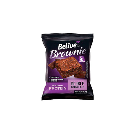 Brownie Belive Protein sem Glúten Double Chocolate 40G