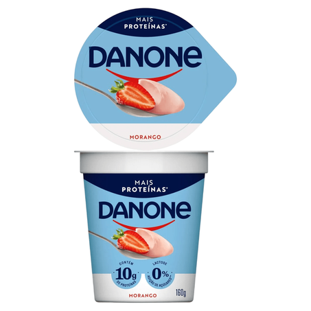 Iogurte Danone Proteína Morango 160g