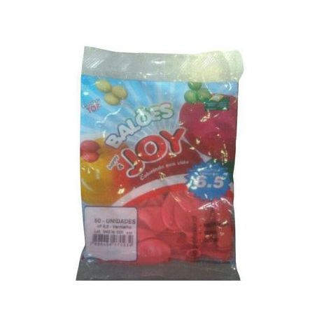 BALAO JOY LISO 6,5 X30 VERMELHO
