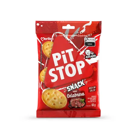 Biscoito Marilan 60g Pit Stop Petisco Calabresa