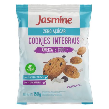 BISCOITO COOKIE INTEGRAL AMEIXA E COCO ZERO AÇÚCAR JASMINE
