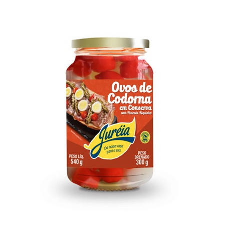 Ovo codorna com pimenta biquinho jureia vd 300g
