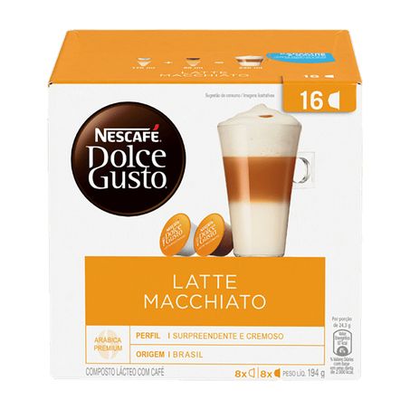 Composto Lácteo em Cápsula Latte Macchiato Nescafé Dolce Gusto