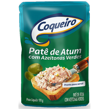 PATE ATUM AZEITONA VERDE COQUEIRO 170GR