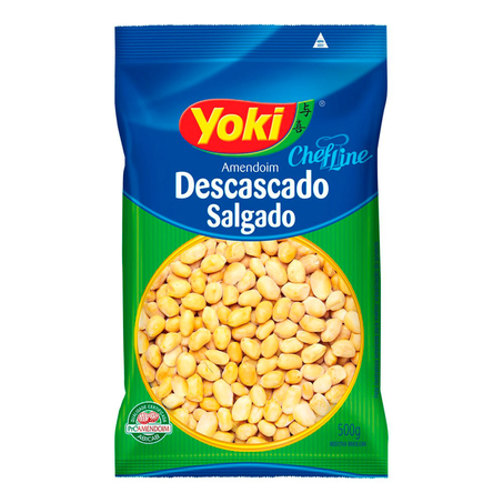 Amendoim Yoki Descascado Salgado Pacote 500G