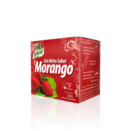 Chá barão morango 13g