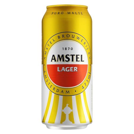 CERVEJA LAGER PURO MALTE AMSTEL 473ML