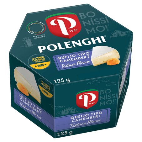 Queijo polenghi selection 125gr camembert