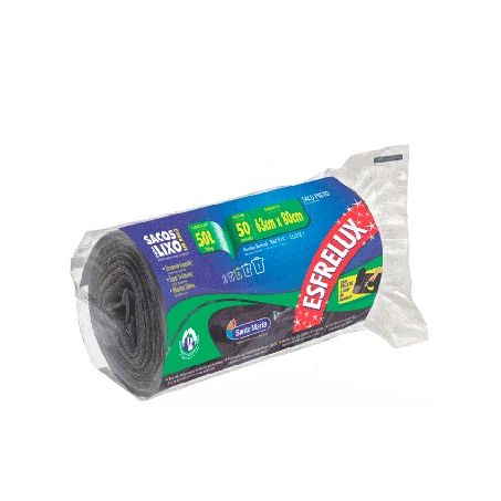 SACO LIXO ROLO ESFRELUX 50L