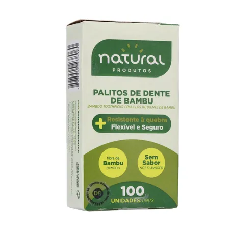 Palito dental natural bambu 100un 360-16