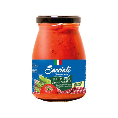 MOLHO TOMATE ERVAS AROMATICAS VD 340G