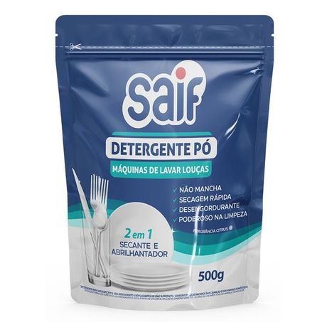 Detergente em po p/maquina de lavar louca saif 500g