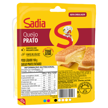 Queijo Sadia Prato Fatiado 150g