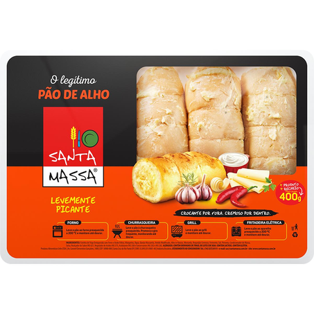 Pão de Alho Santa Massa 400g - Pimenta