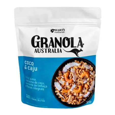 Granola australian coco e caju 300g