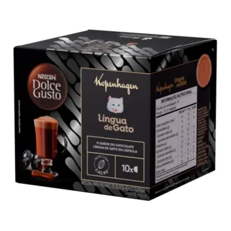 CAFÉ NESCAFÉ DOLCE GUSTO LÍNGUA DE GATO 10UN
