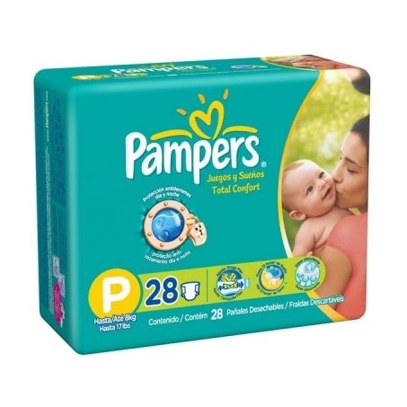 FRALDAS PAMPERS TOTAL CONFORT FORTEBAG P COM 72UN