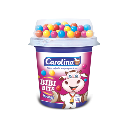 BEBIDA LÁCTEA CAROLINA BIBI BITS ROSA 125G