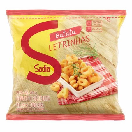BATATA LETRINHAS CONGELADA SADIA 400G