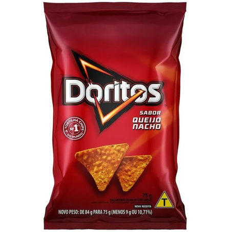 Salgadinho elma chips doritos 75g queijo nacho