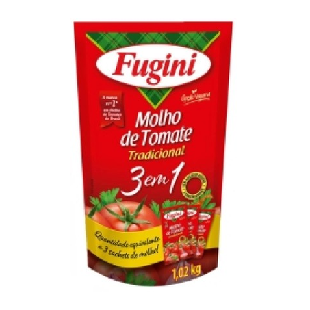 MOLHO TOMATE FUGINI TRADICIONAL 3EM1 1,02KG