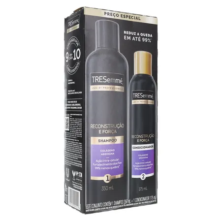 Shampoo Tresemme 350ml + Condicionador Reconstrução Força 175ml 360-33