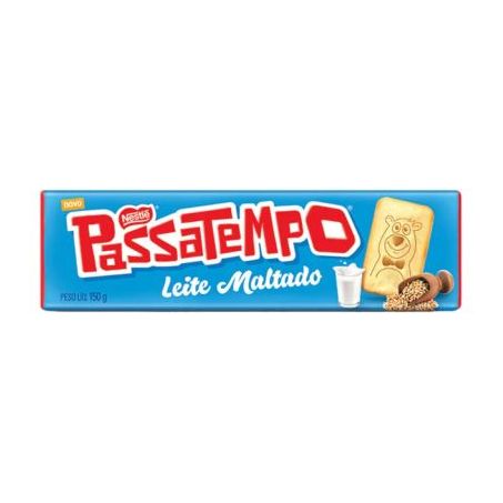 Biscoito Nestlé Passatempo Sabor Leite Maltado Pacote 150gr