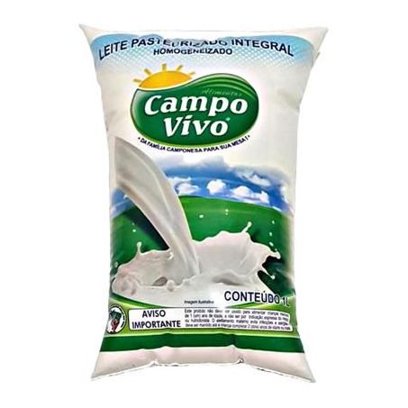 Leite Saquinho Campo Vivo 1l Integral