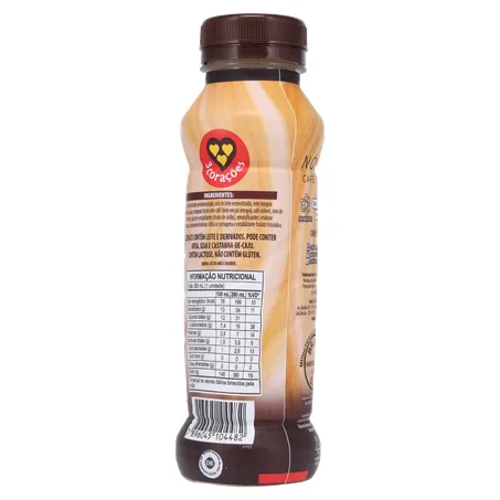 BEBIDA LACTEA 3 CORAÇÕES PINGADO 260ML 360-15
