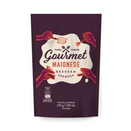 Maionese gourmet sachê 200g