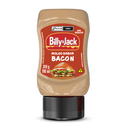 MOLHO BILLY&JACK SABOR BACON 200G