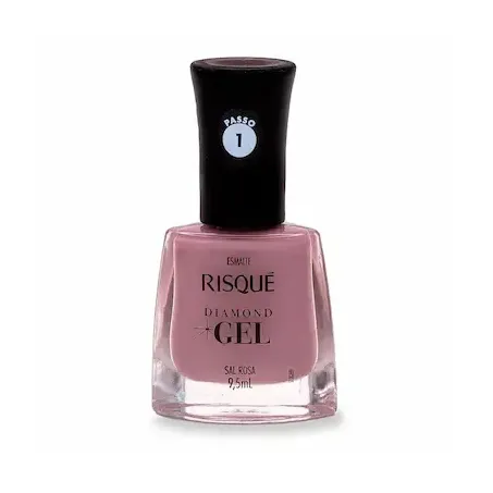 Esmalte risque gel cremoso sal rosa 9,5ml