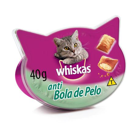 Petisco para gatos whiskas anti bola de pelo 40g