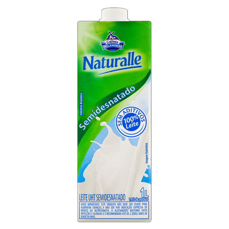 Leite Longa Vida Naturalle 1lt Semi-Desnatado