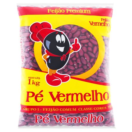 Feijão Pé Vermelho Vermelho 1kg 
 