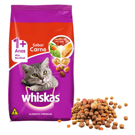 Racao granel gatos whiskas carne ao kg