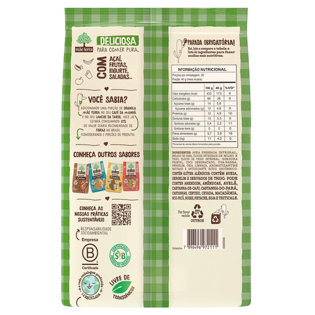 Granola Mãe Terra Frutas E Mel 800G 360-6