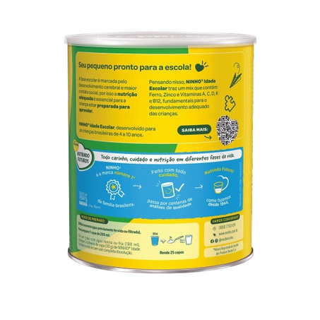 Leite Pó Nestlé Ninho Semidesnatado Idade Escolar Lata 750g 
  360-1
