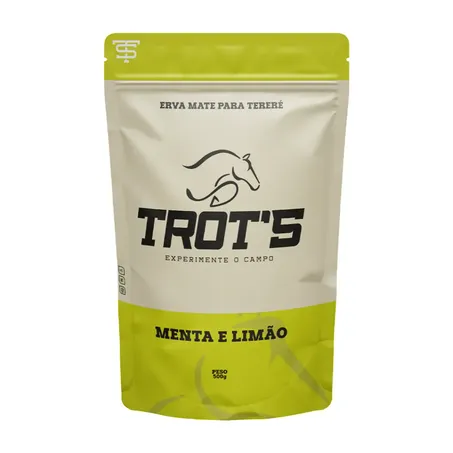 ERVA MATE PARA TERERÉ MENTA & LIMÃO 500G - TROTS