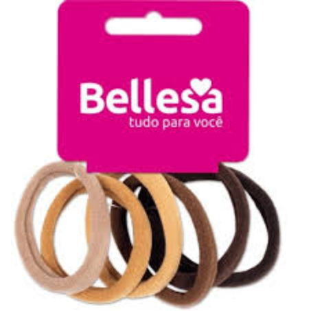 Elastico p/cabelo bellesa luxo sortido 3un