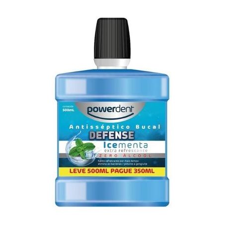 ANTI-SEPTICO BUCAL POWERDENT +MENT ZERO L+P- 500ML
