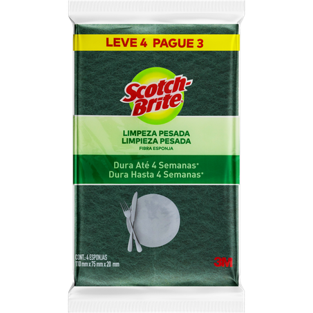 Esponja scotch brite l4p3 multiuso